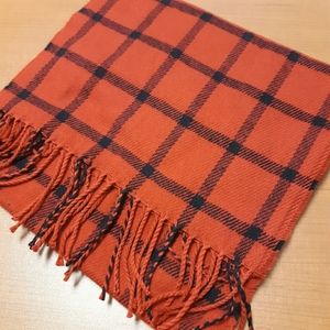 Red Windowpane Scarf